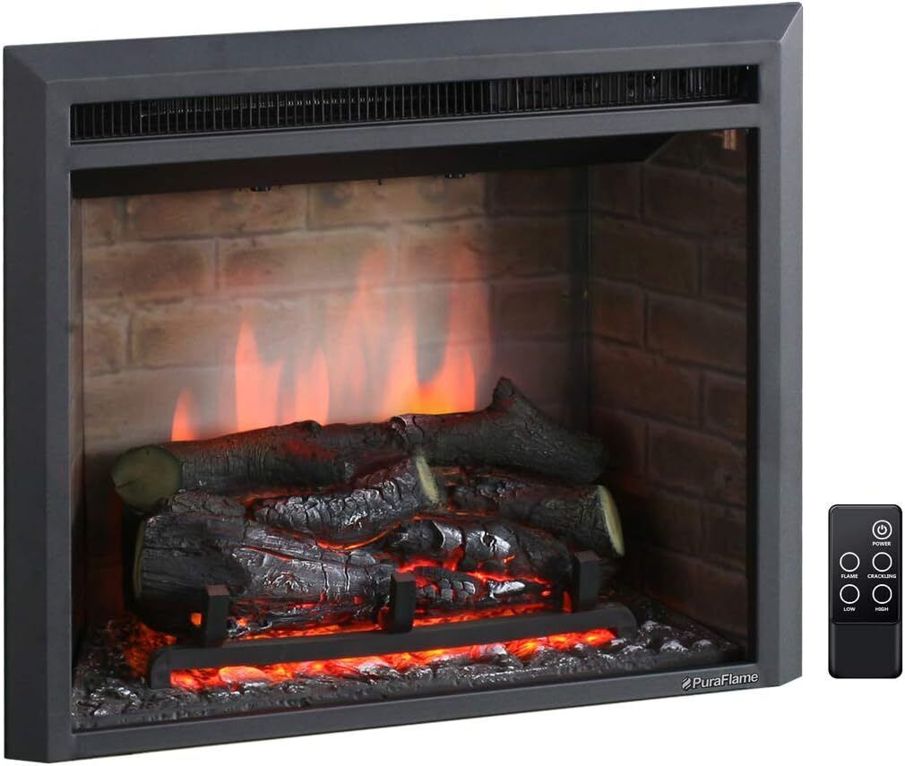 Electric fireplace with explosive sound, 750/1500W, 8.78 \