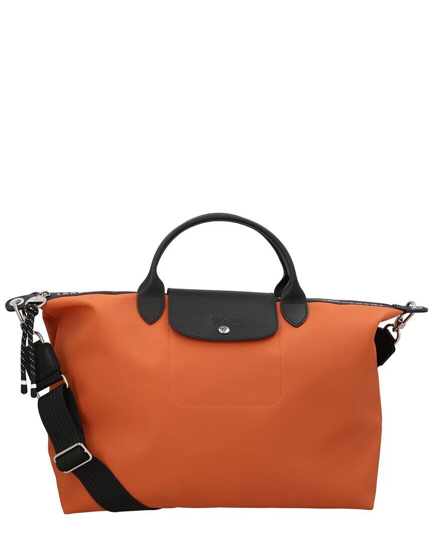 Longchamp Le Pliage Energy Xl Canvas & Leather Tote Handbag Women\'s Orange