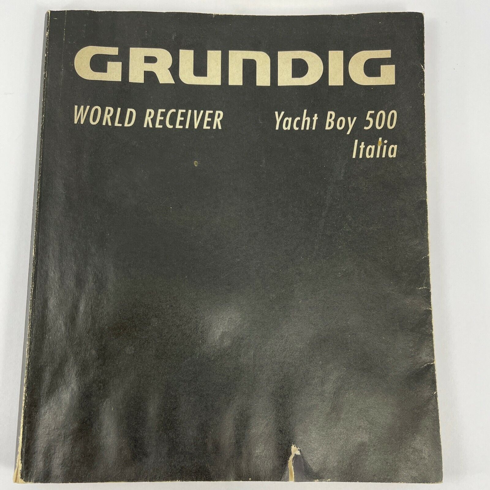 Grundig World Receiver Yacht Boy 500 Instruction Manual US & Italia book