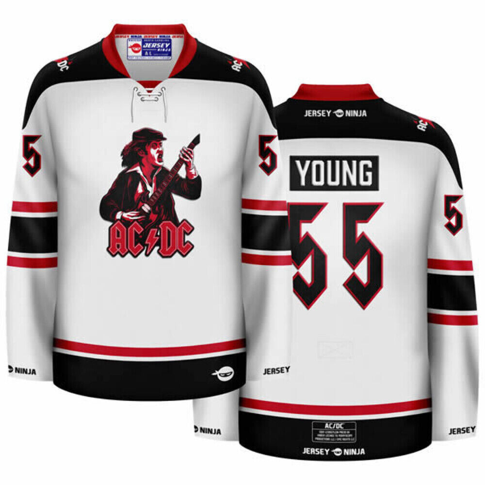AC/DC Angus Young Tribute Hockey Jersey
