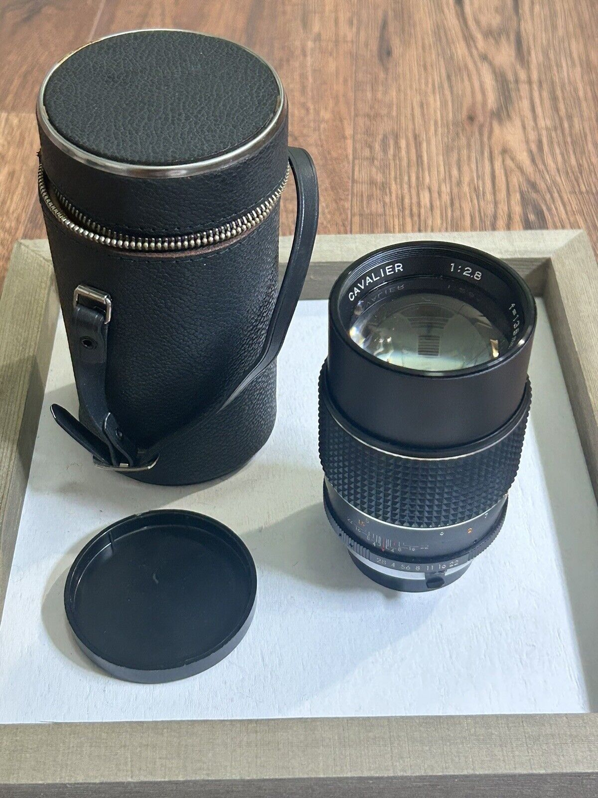 Vintage Cavalier Camera Lens 1:2.8 F=135mm 55 No. 731448 Untested Japan