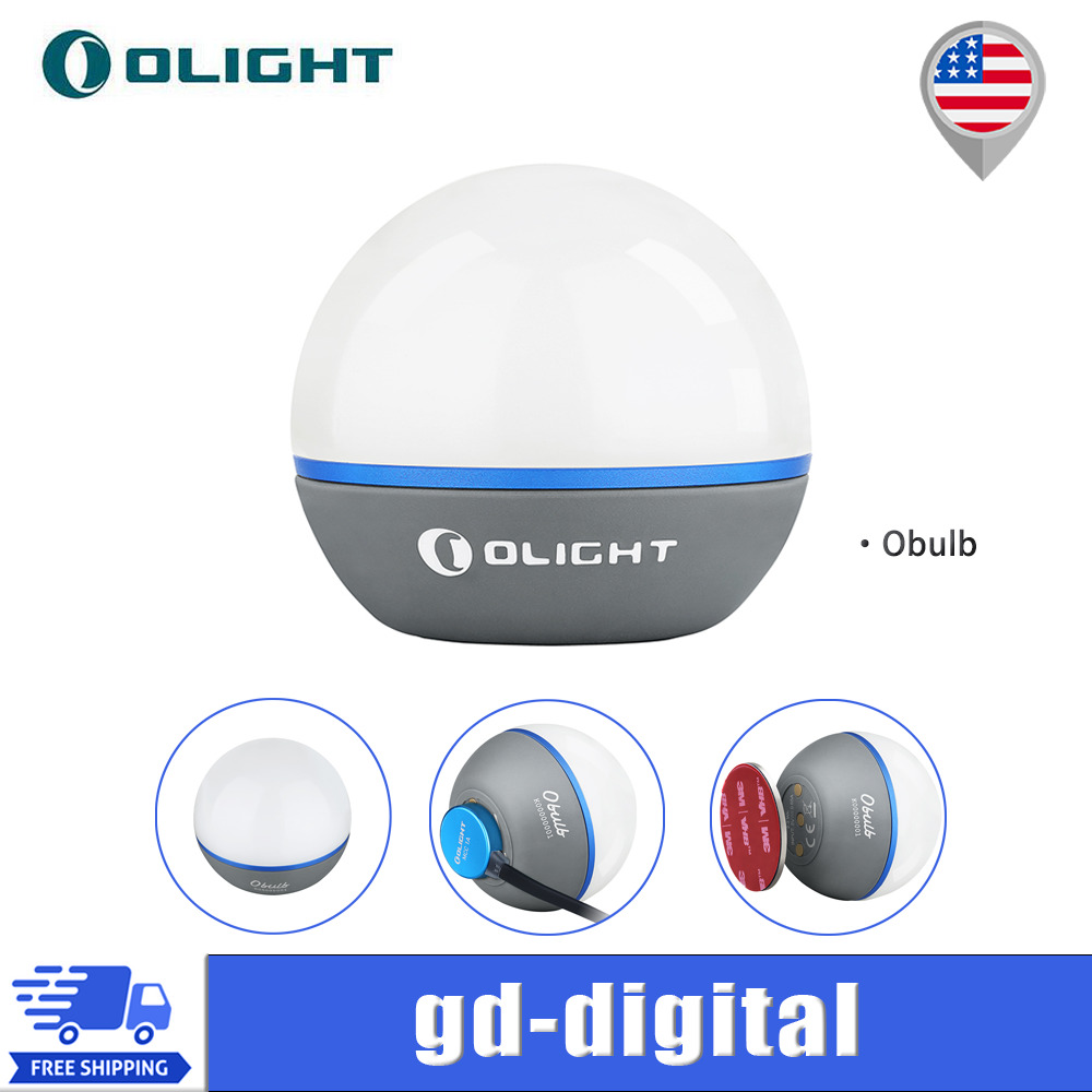 Olight Obulb Wireless Ball Light Night Light Rechargeable Lumens EDC Light Grey