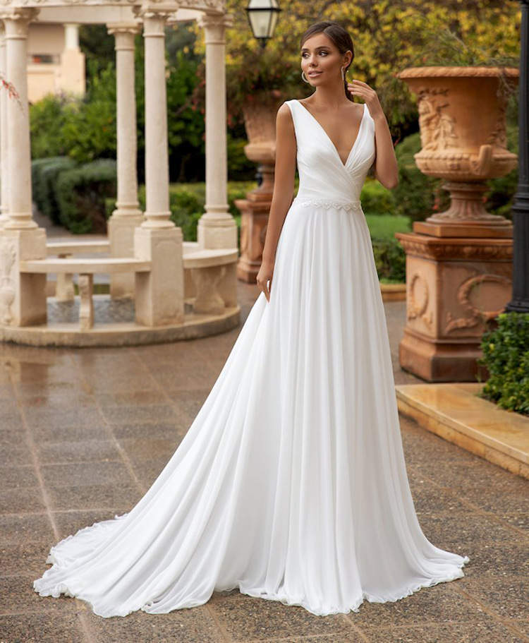 Good Quality Fashion Short Sleeve Bridal Gown Wedding Dress Vestido De Noiva