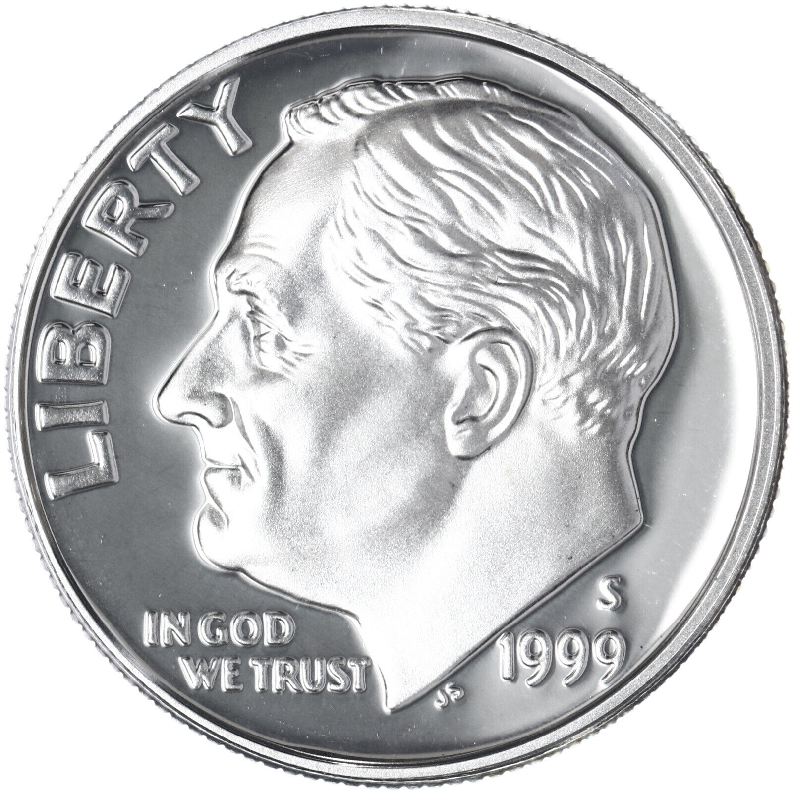 1999 S Roosevelt Dime Gem Deep Cameo 90% Silver Proof US Coin