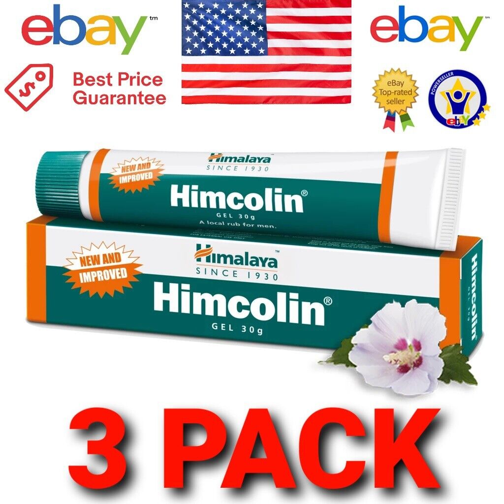 HIMCOLIN GEL 3 pack Exp.2025 USA Official HERBALS MEN'S HEALTHS 90 gr