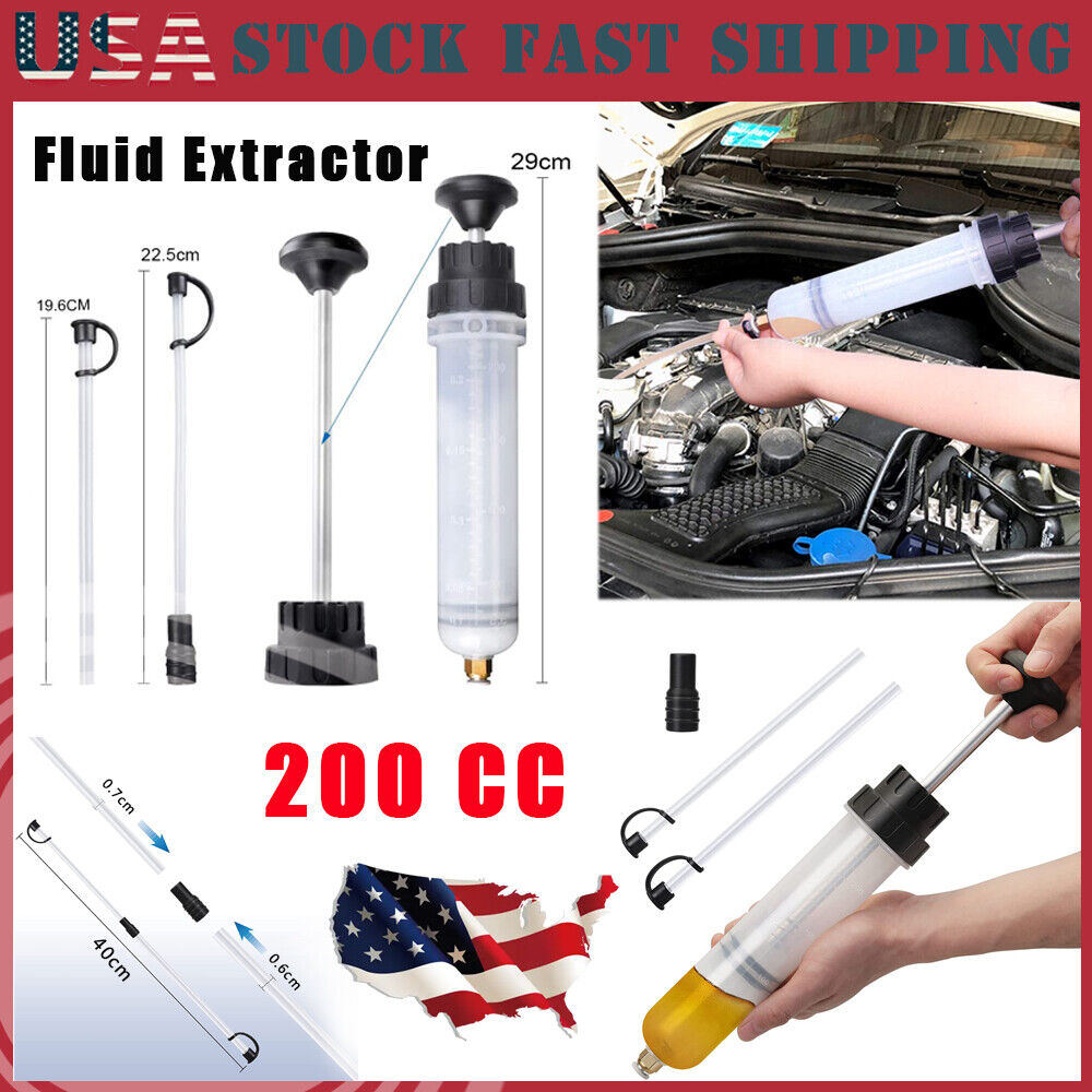 200 CC Automotive Engine Fluid Extraction & Filling Syringe Oil Extractor Pump