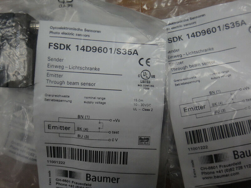 1PC   NEW    BAUMER   FSDK  14D9601/S35A  free  shipping