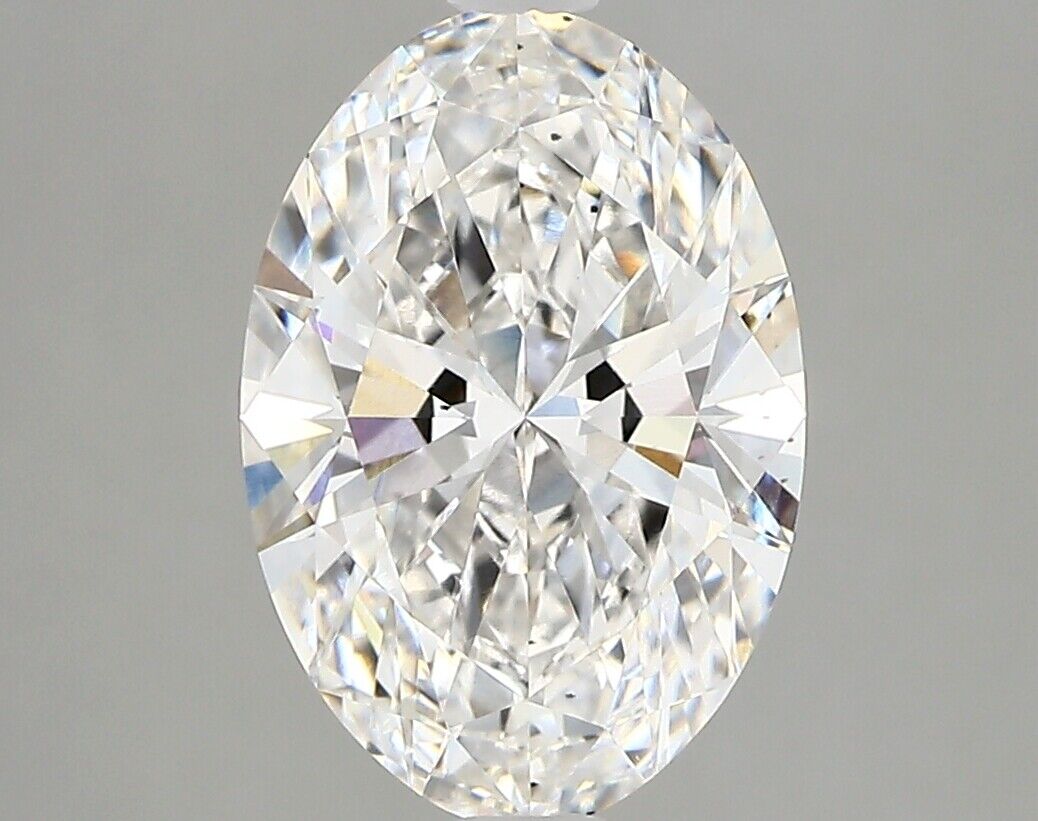 Lab-Created Diamond 2.76 Ct Oval F VS2 Quality Excellent Cut GIA Certified