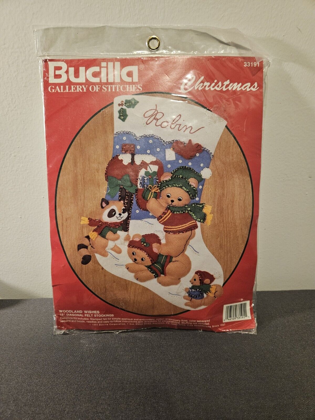 Bucilla Christmas Woodland Wishes Stocking Kit Rare NIP 