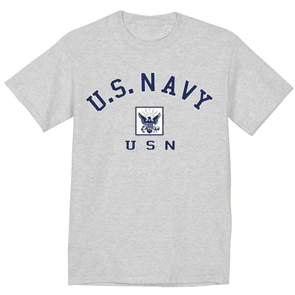US Navy shirt United States Navy usn design tee shirt men's gray tshirt