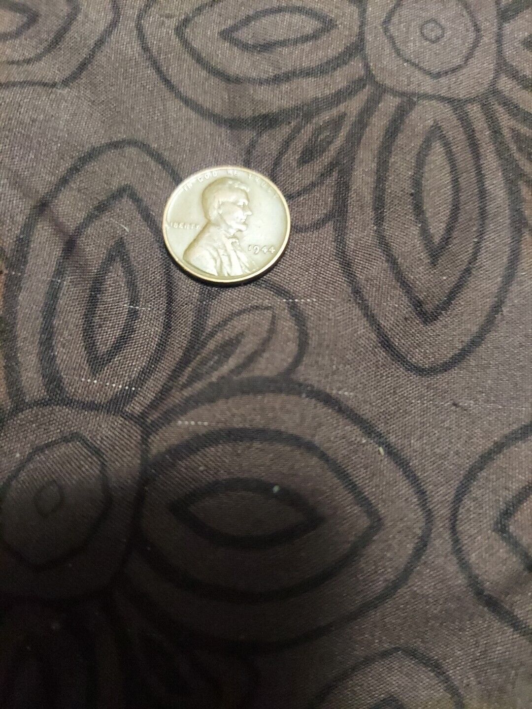 RARE 1944 Lincoln Wheat Penny No Mint Mark Coin Rim Error L In Liberty #105