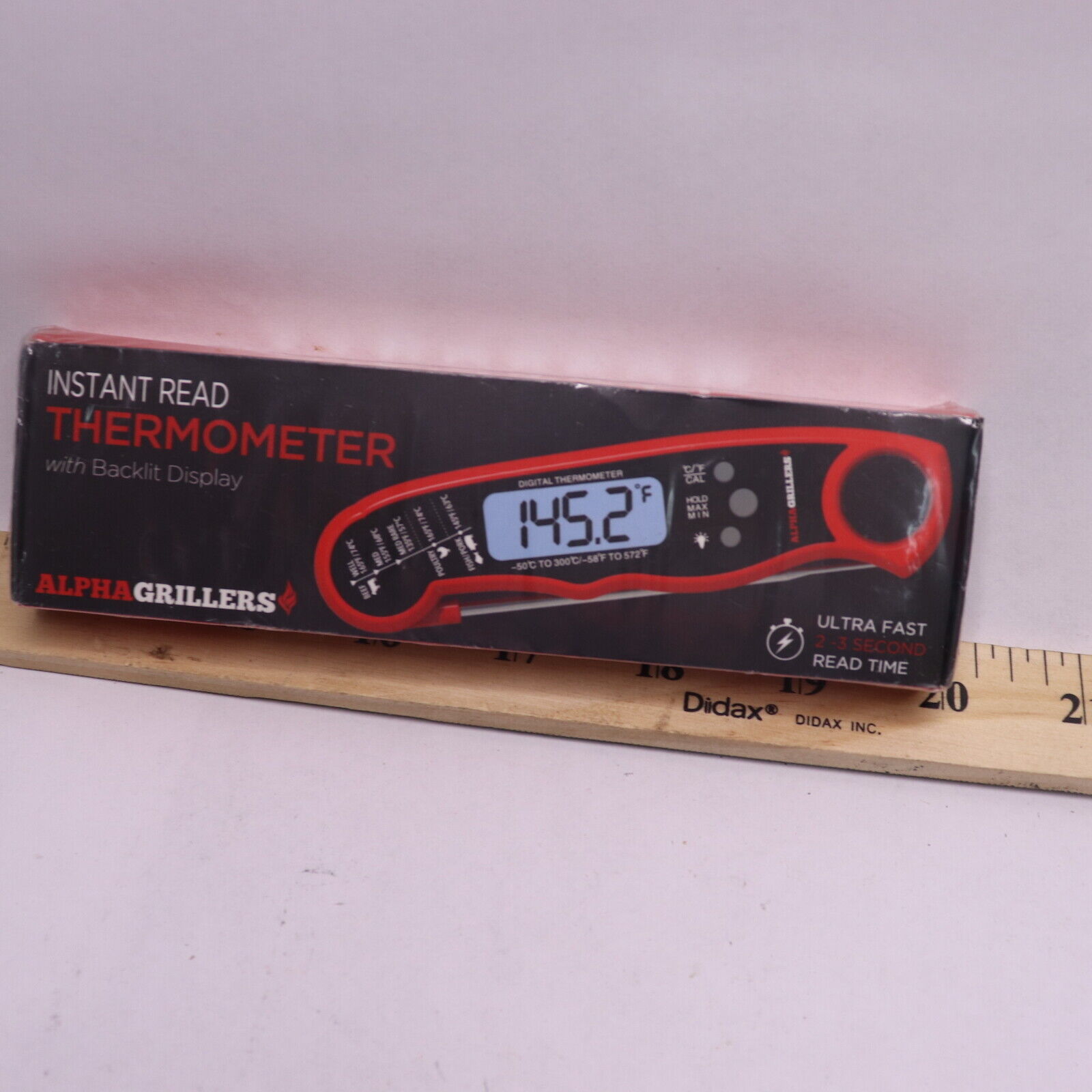 Alpha Grillers Read Meat Thermometer For Grill And Cooking QM2180