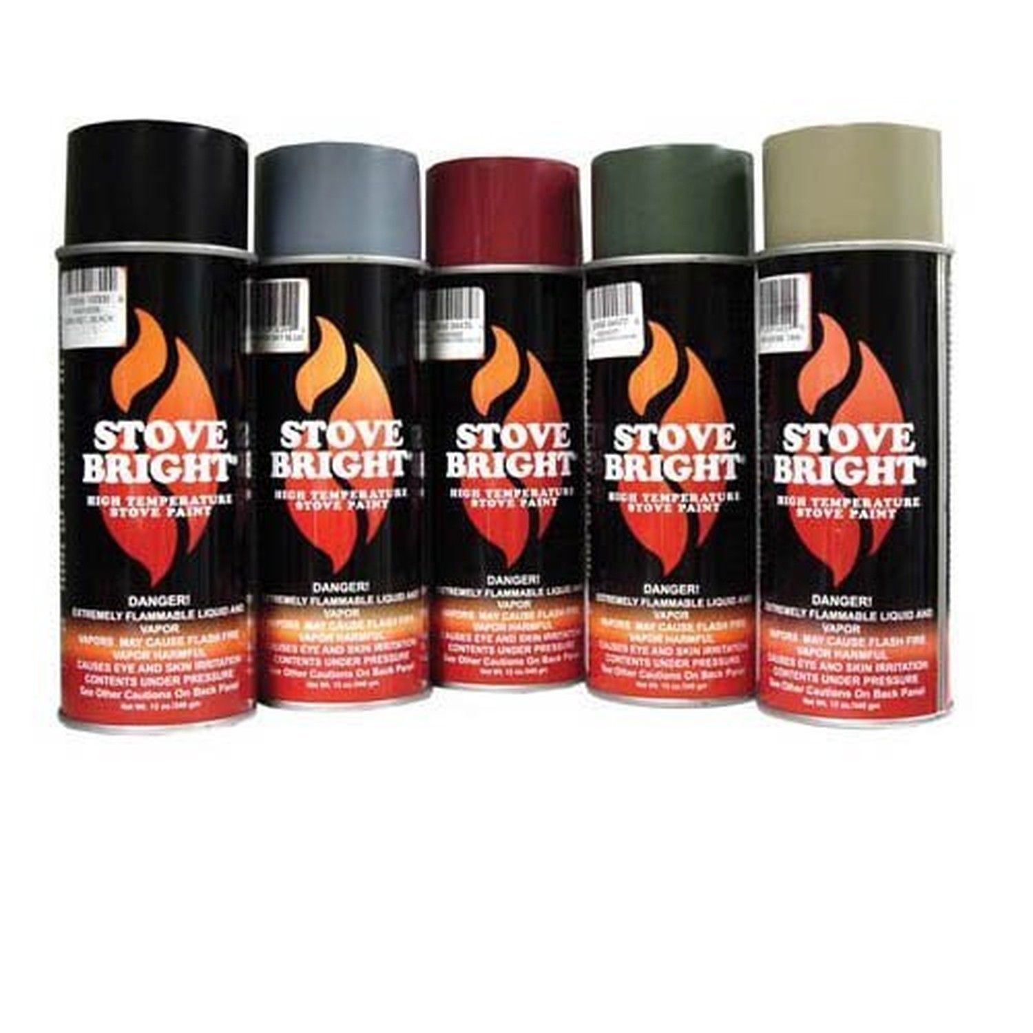 Stove Bright High Temperature Stove, Chimney & Fireplace Paint 12oz. Aerosol Can