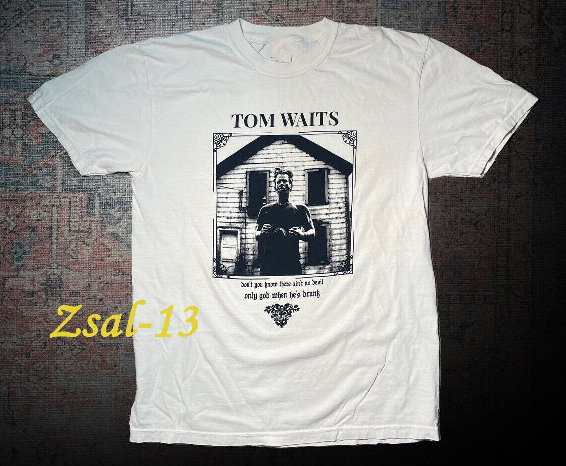 Vintage Tom Waits Short Sleeve White T-Shirt T175620