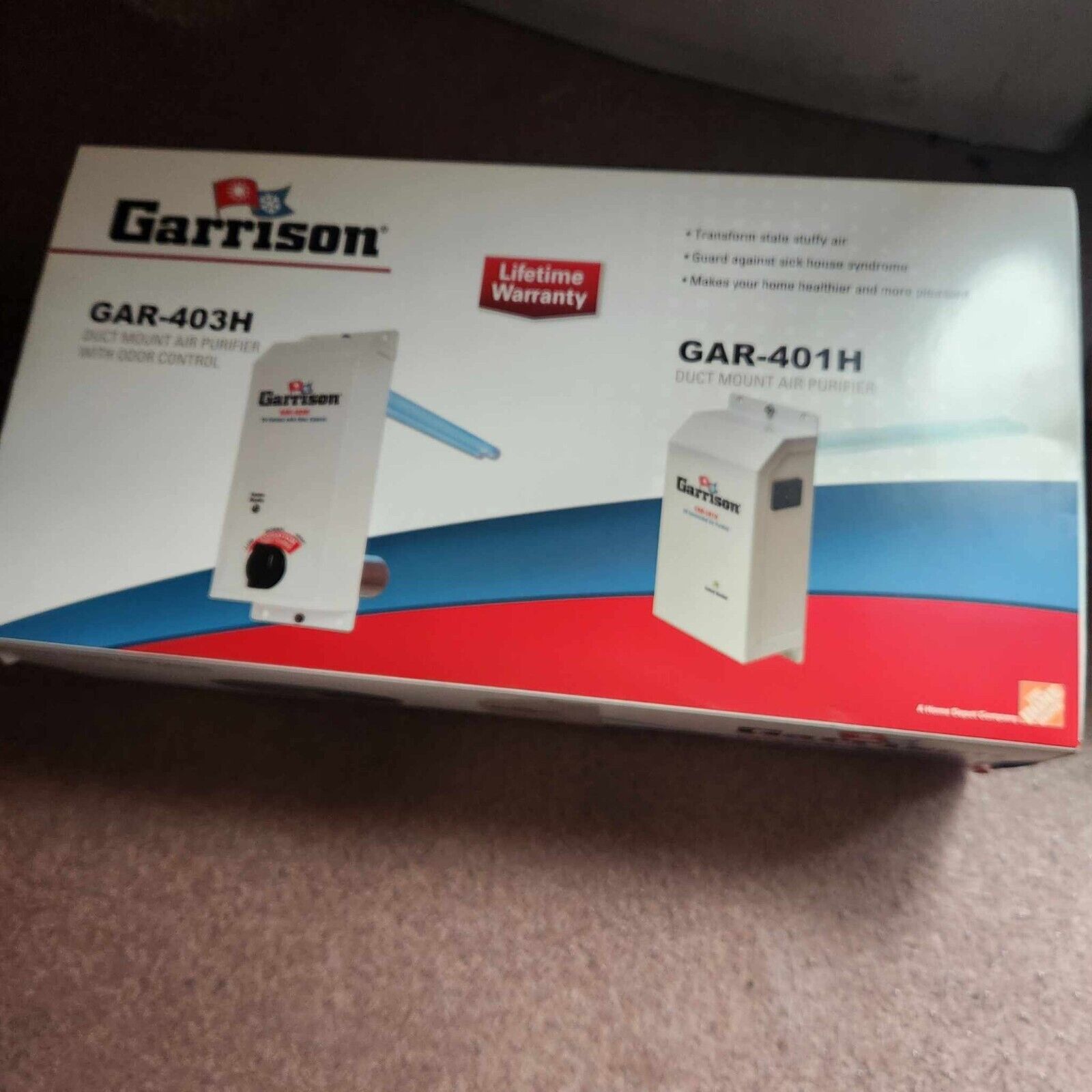 QTY / 2 Garrison GAR-401H Multivoltage UV Air Purifier NEW IN BOX (2)