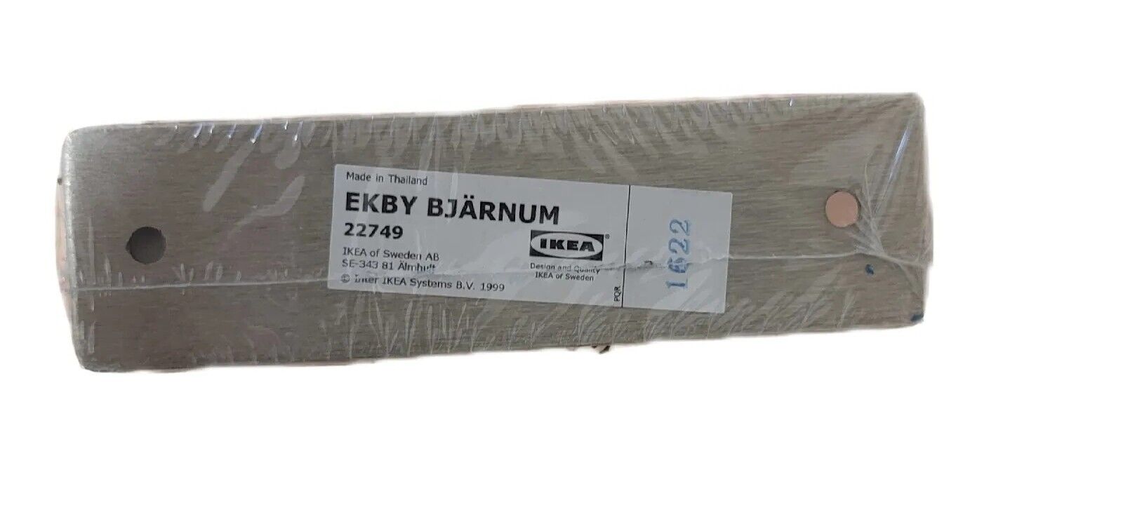 IKEA Ekby Bjarnum 11.25” Aluminum Shelf Brackets - 2 Brackets New In Packaging 