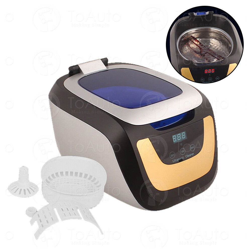 750ML Auto Digital Ultrasonic Cleaner Jewelry Watch Glasses Lens Washing Machine