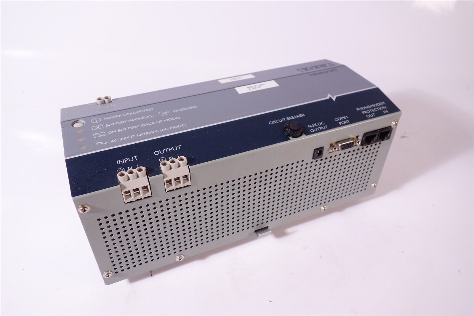 Emerson / Sola SolaHD SDU850 Uninterruptible Power Supply, 120VAC, 850VA/510W