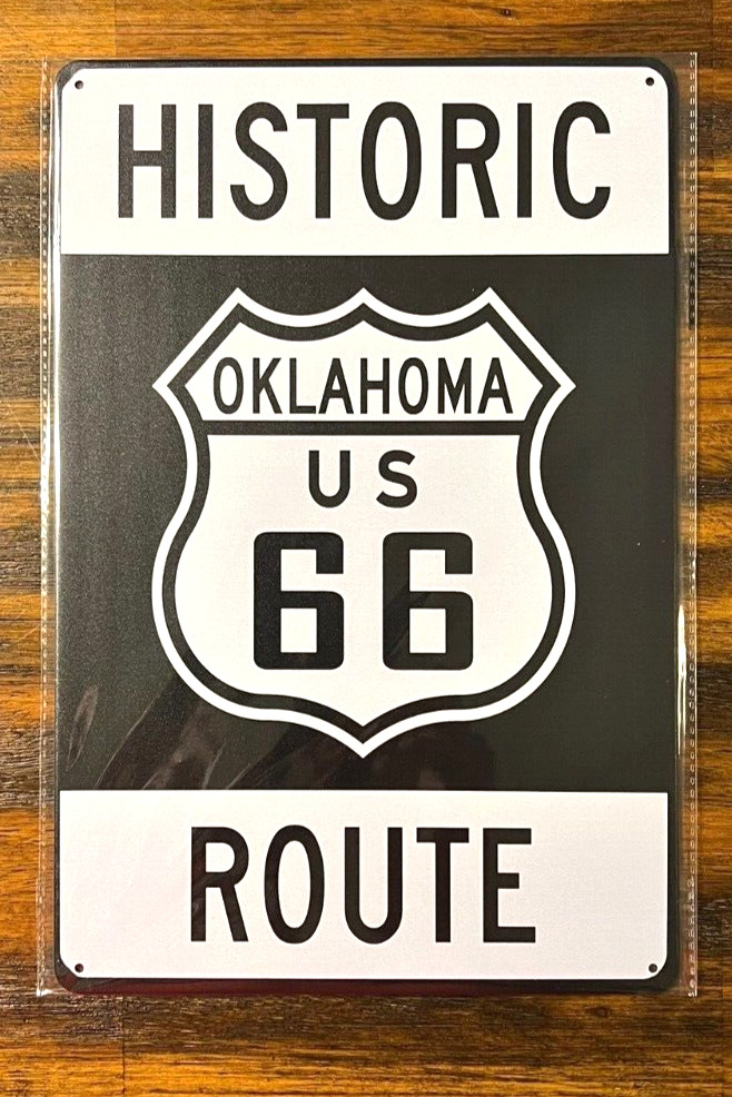 Route 66 Historic Route Novelty Metal Sign 12\