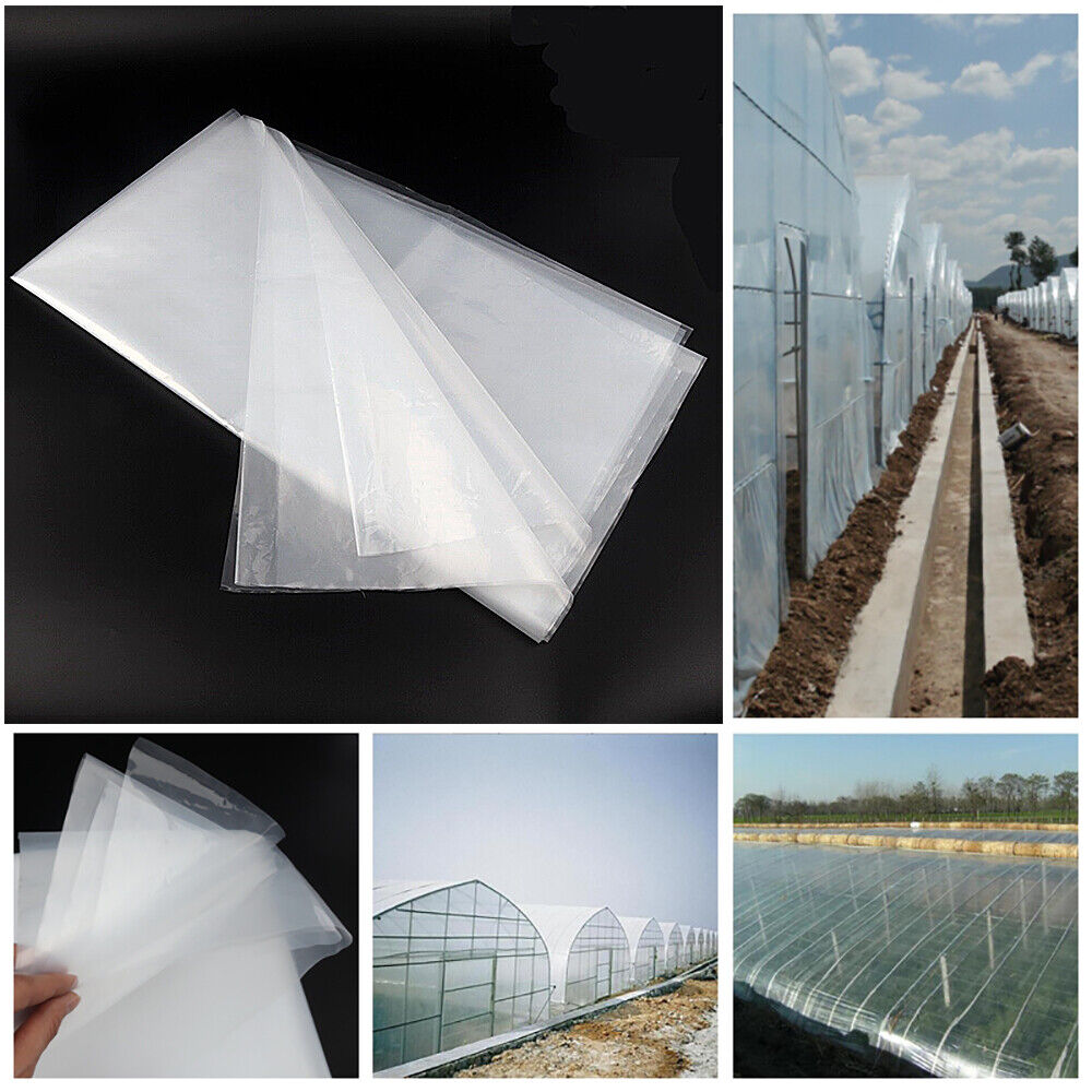 25\'x20\' 6Mil Greenhouse Poly Film Sheeting Cover UV Resistant Farm Plastic Cover