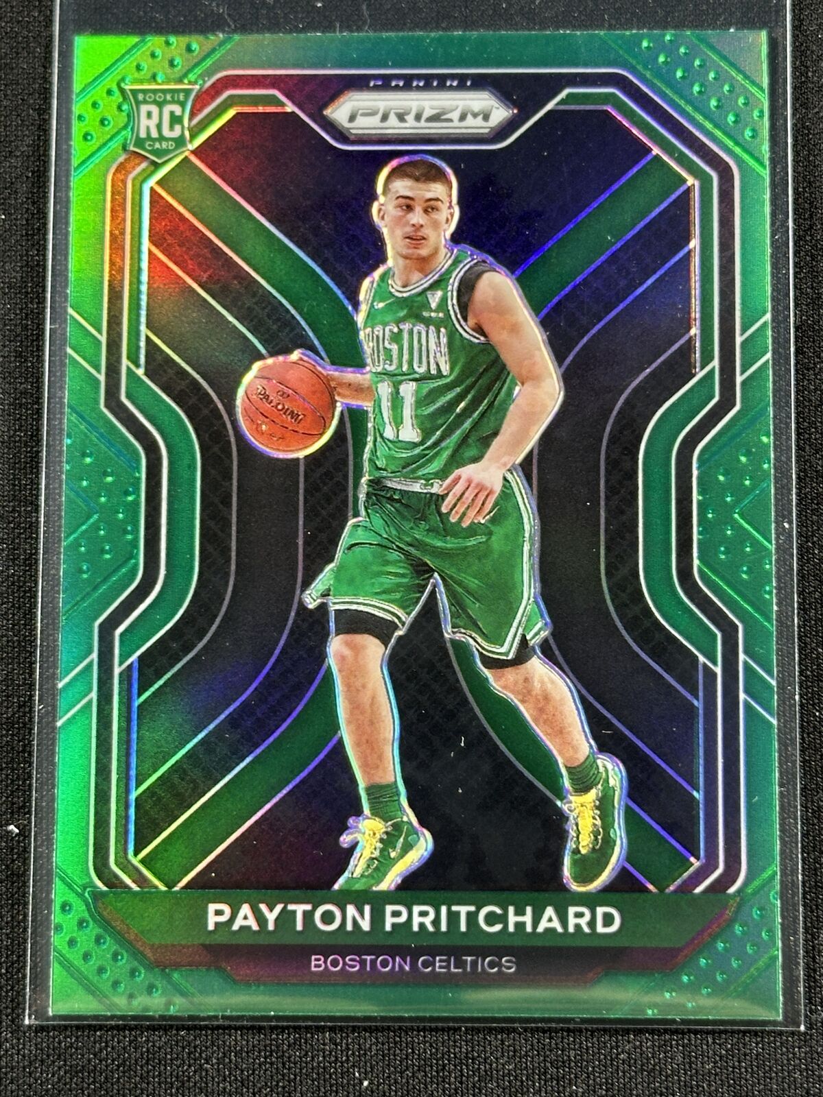 2020-21 Prizm Payton Pritchard #257 Green Prizm Color Match Rookie Celtics