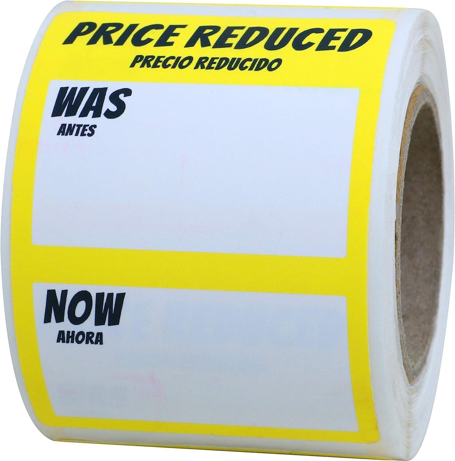 1 Roll 500 Labels Price Reduced Retail Grocery Market Stickers, 2 x 3 Inches