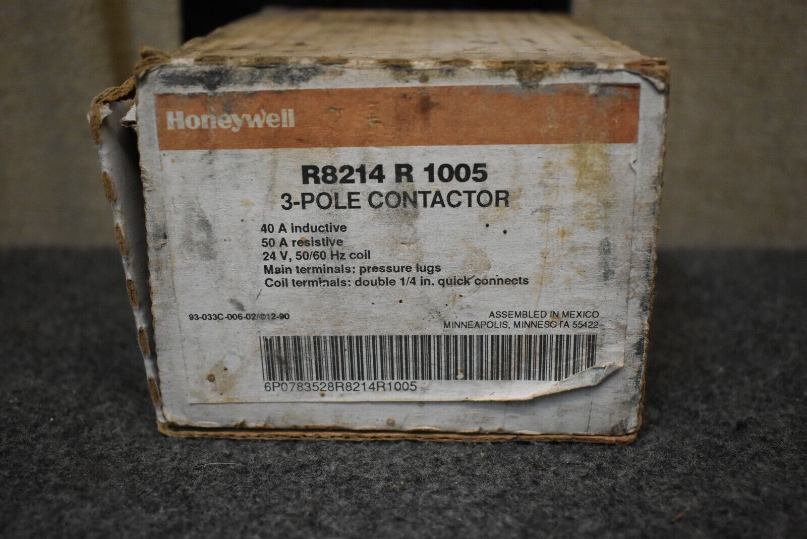 HONEYWELL R8214R1005 3-Pole Contactor