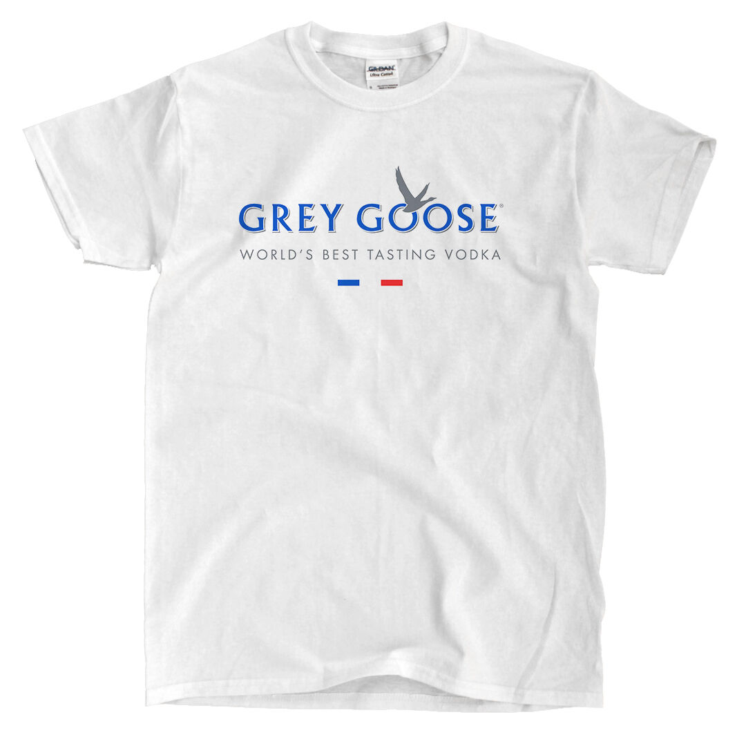 Grey Goose Vodka White T-Shirt - Ships Fast High Quality