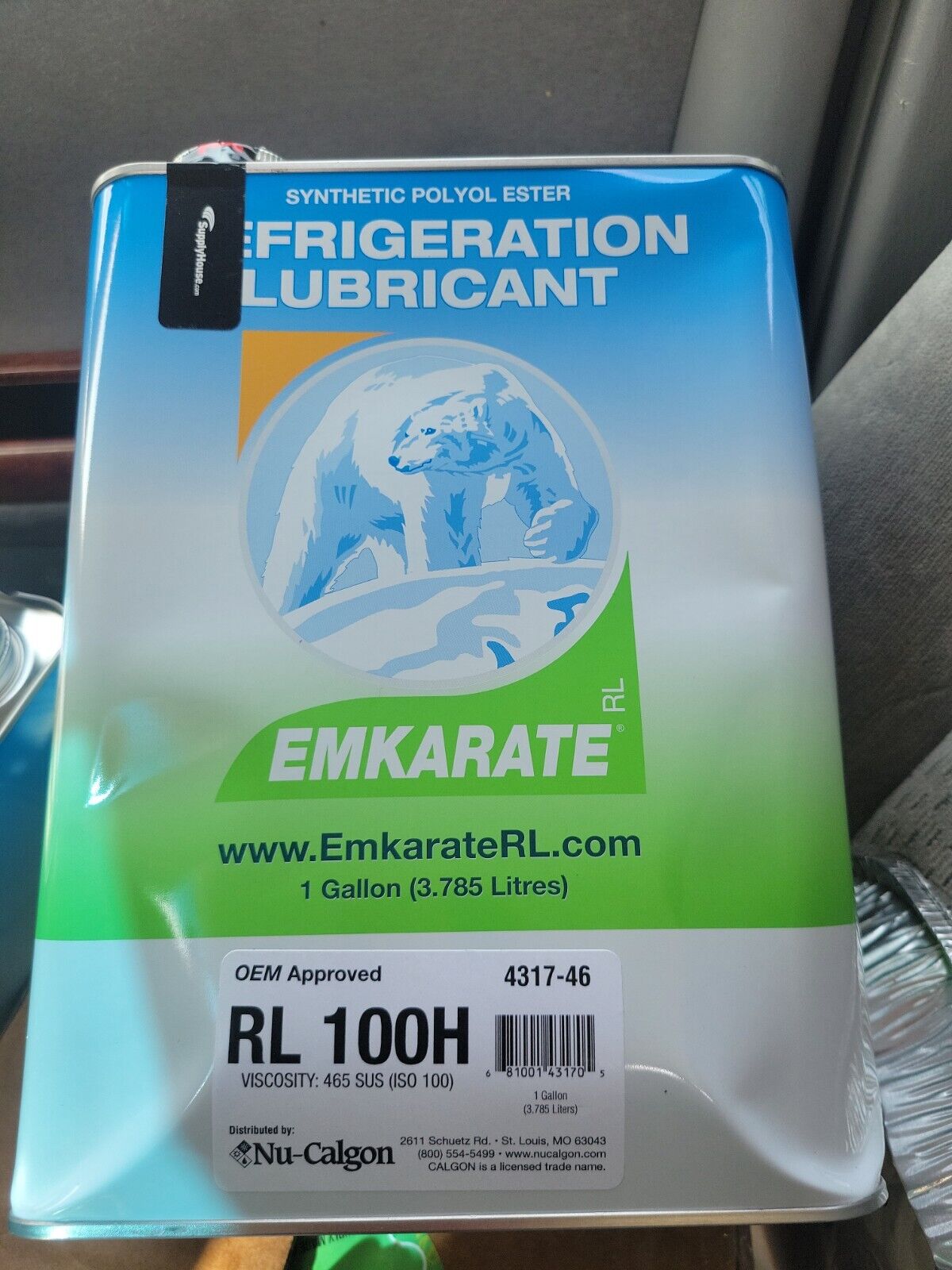 Nu-Calgon 4317-46 - Emkarate RL100h Refrigeration Oil (4317-46)