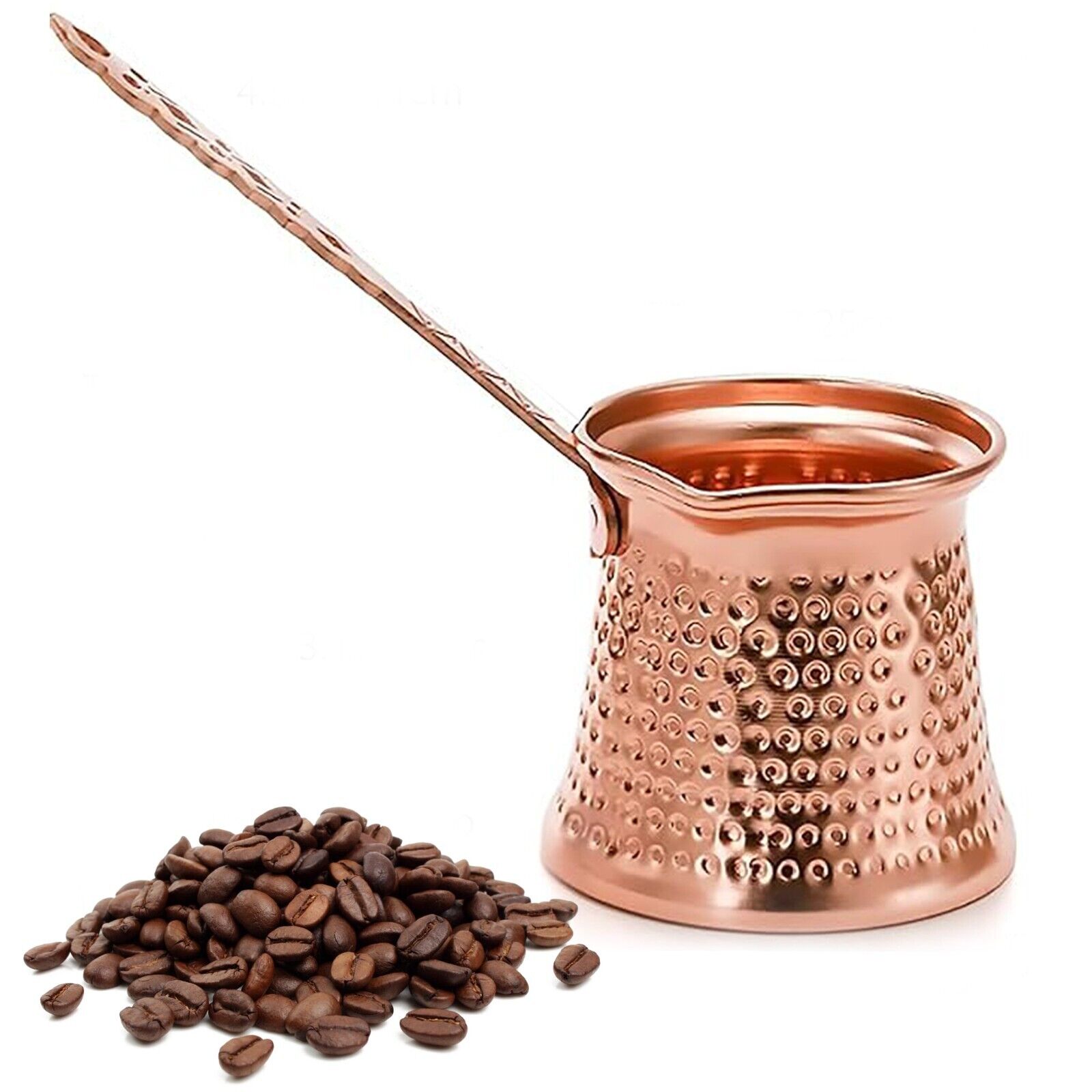 Turkish Coffee Pot Copper 12 oz 350 ml Arabic Greek Coffee Handmade Serving Four