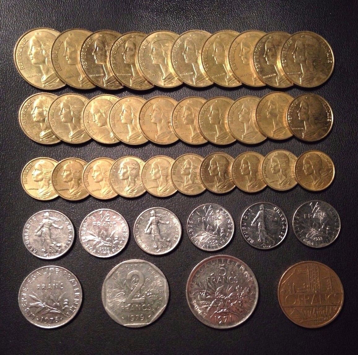 Old France Coin Lot - Big Lot - 40 High Quality Coins - 