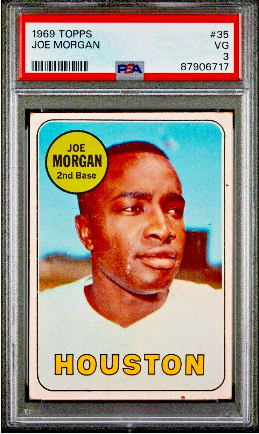 1969 Topps #35 Joe Morgan (HOF) PSA 3 VG Houston Astros