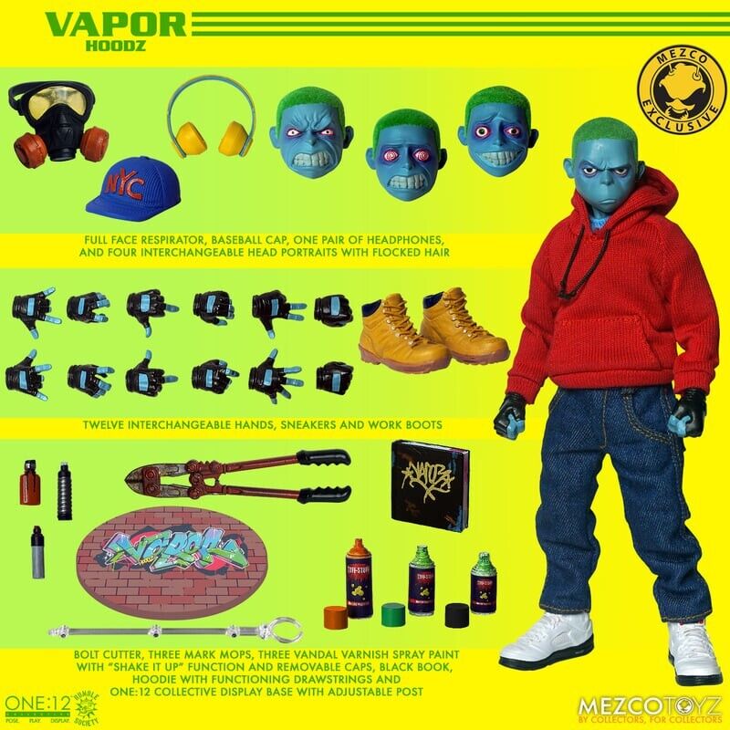Mezco One:12 - Hoodz Vapor - Rumble Society Exclusive Figure (NEW) IN-STOCK