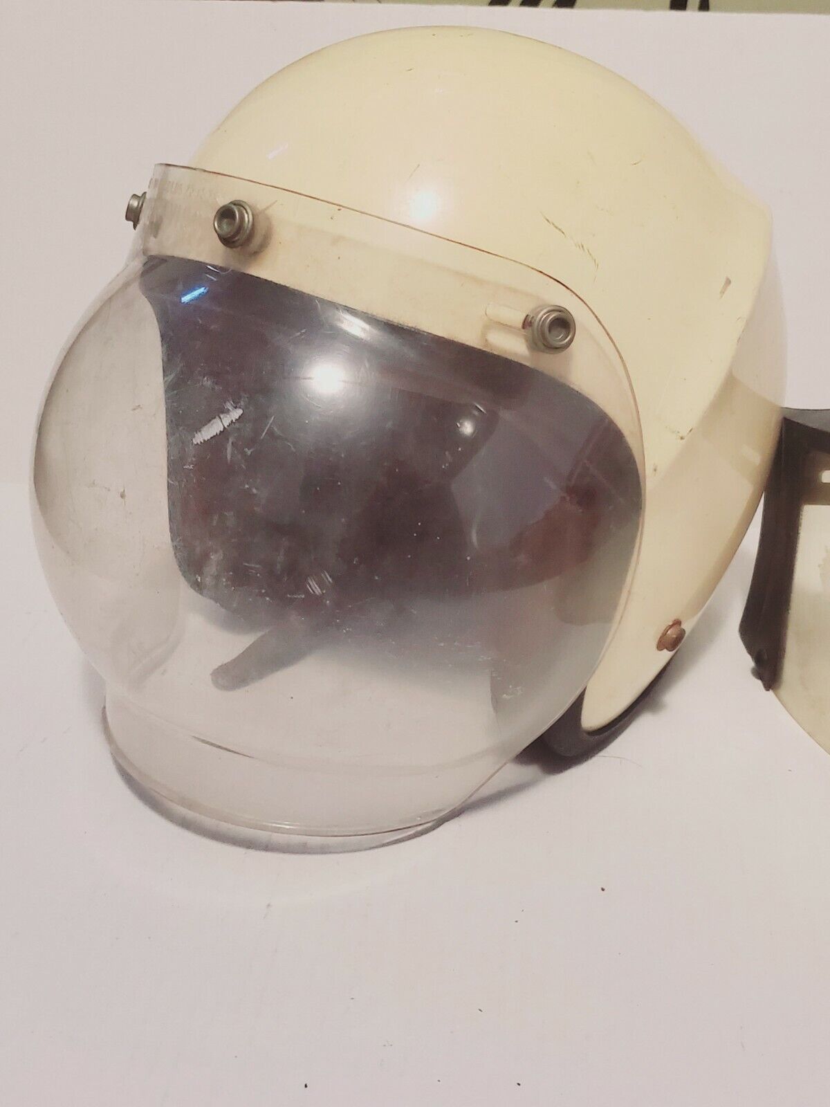 Vintage Lear Siegler S-80-72 Spoiler Military Flight Motorcycle Helmet 70s