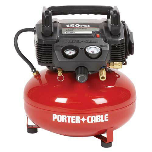 Porter-Cable C2002 0.8 HP 6 Gal. Oil-Free Air Compressor Certified Refurbished