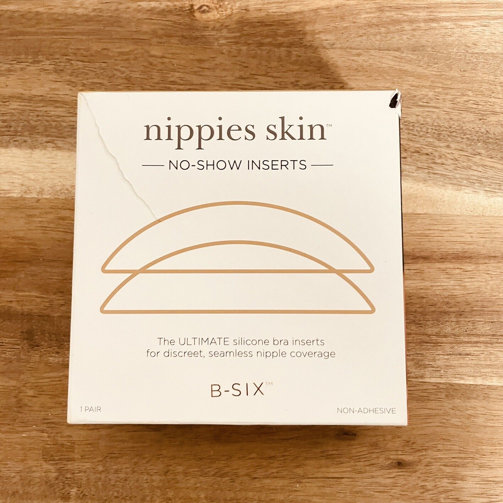 nippies skin ORIGINAL B-SIX 1-Pair Adhesive Nipple Covers Size D+ Cups Caramel