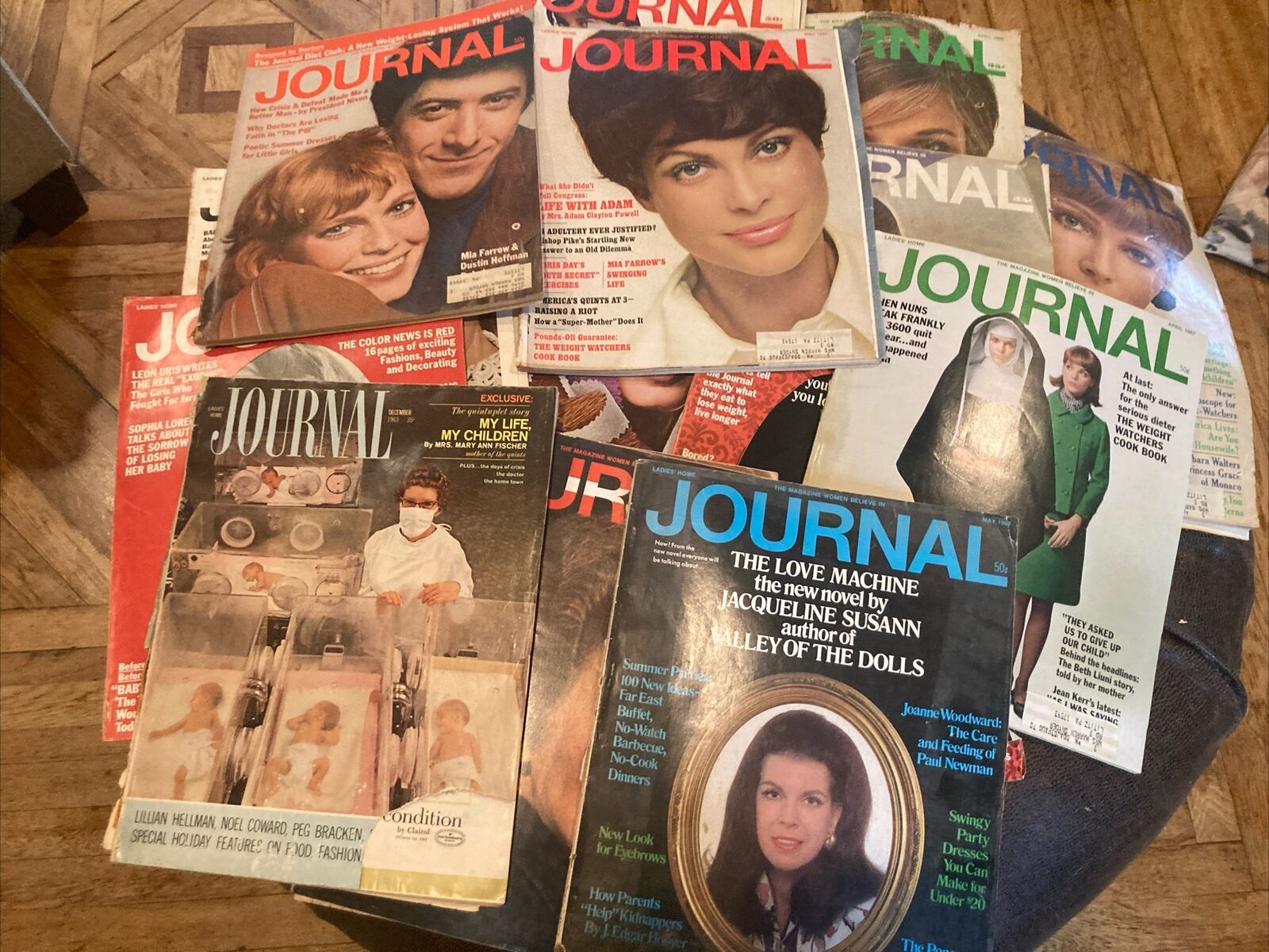 1963 - 1969 15 Vintage Ladies Home Journal Magazines Fashion Women’s issues