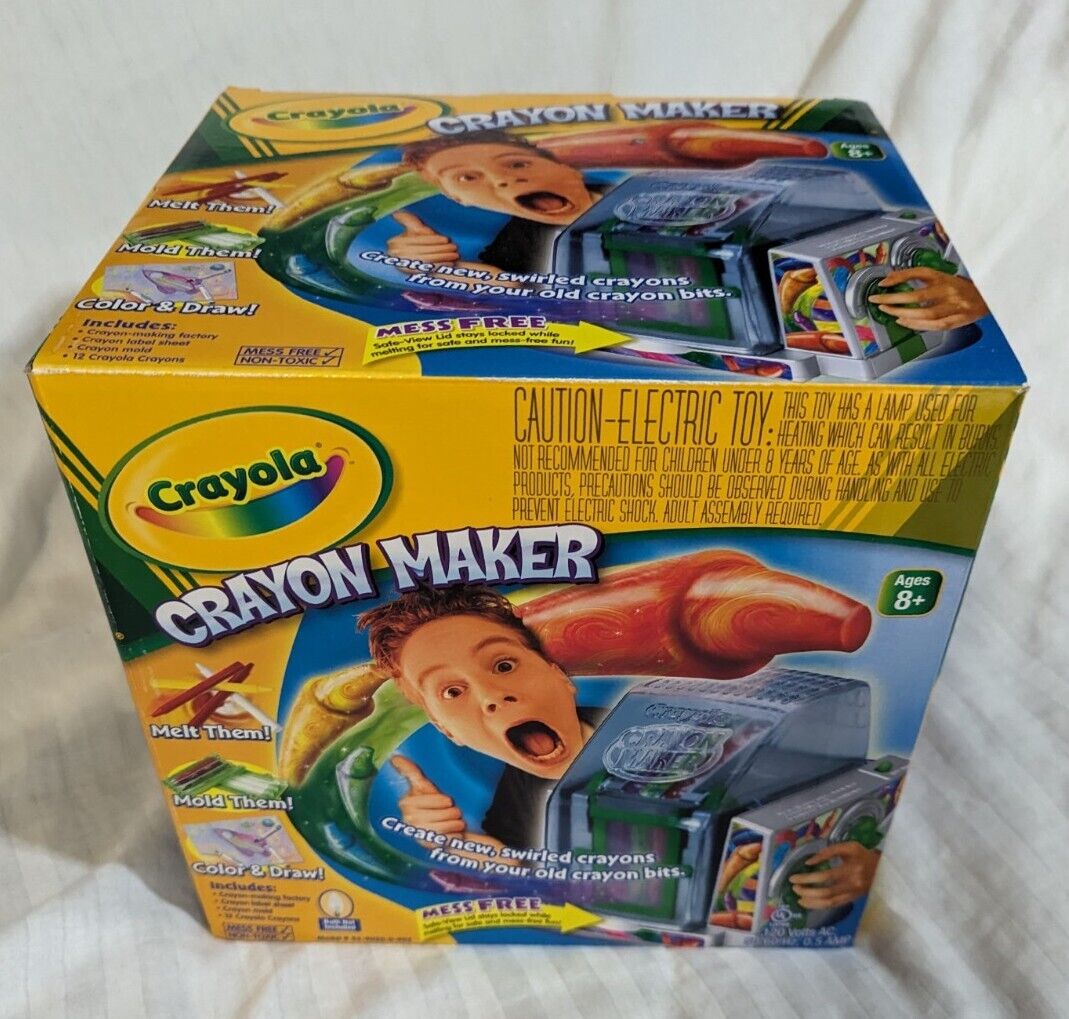 Vintage Crayola Crayon Maker Make Swirled Color Crayons NIB Hard To Find Art Toy