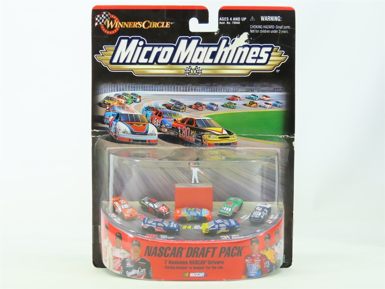 Galoob Toys Micro Machines Winners Circle #79940 NASCAR Draft Pack - 7 Drivers