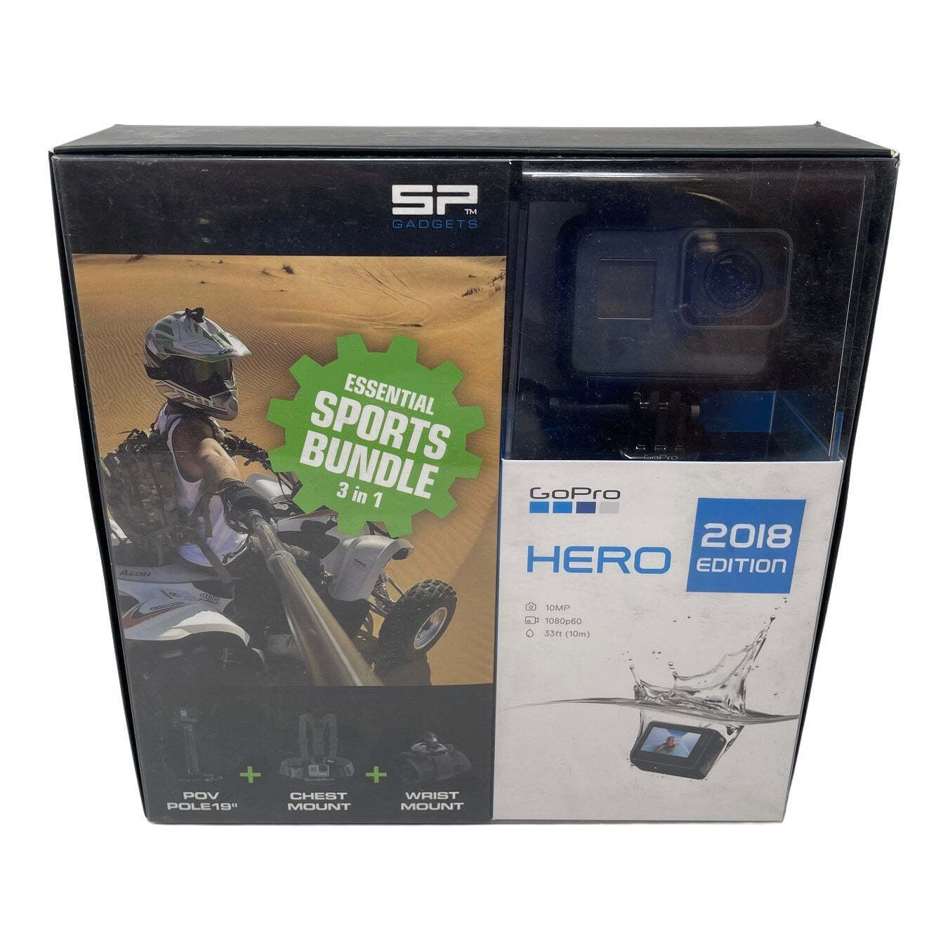 GoPro HERO 2018 HD Waterproof Camera with Sports Bundle (CHDHB-501) NEW