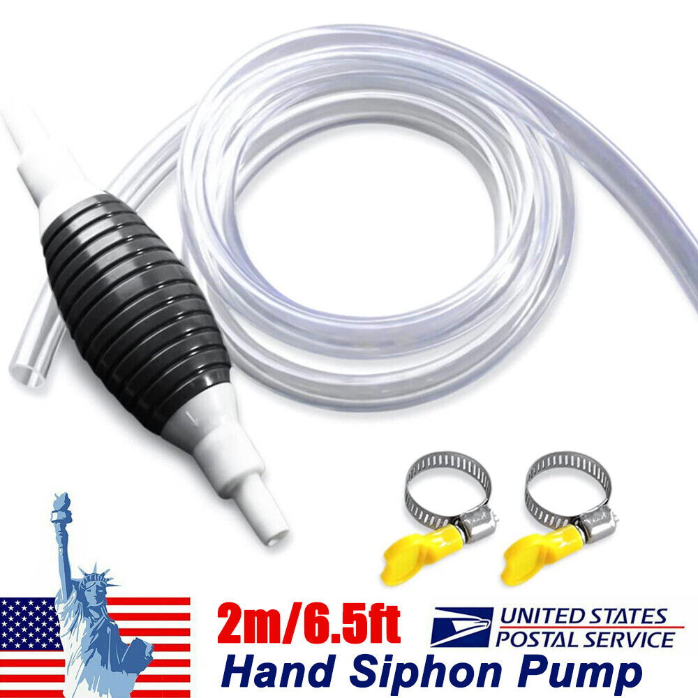 Gas Transfer Siphon Pump Gasoline Siphone Hose Oil Water Fuel Transfer Pump Hand