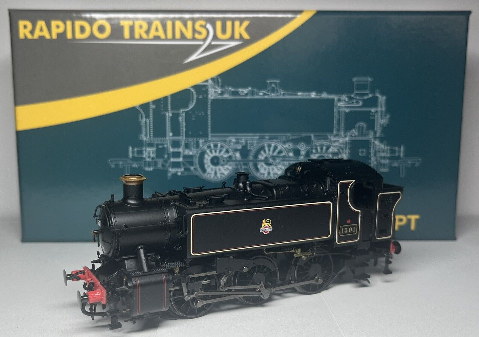 Rapido Trains BR 15xx – No.1501 Lined Black Early Crest (As Preserved)