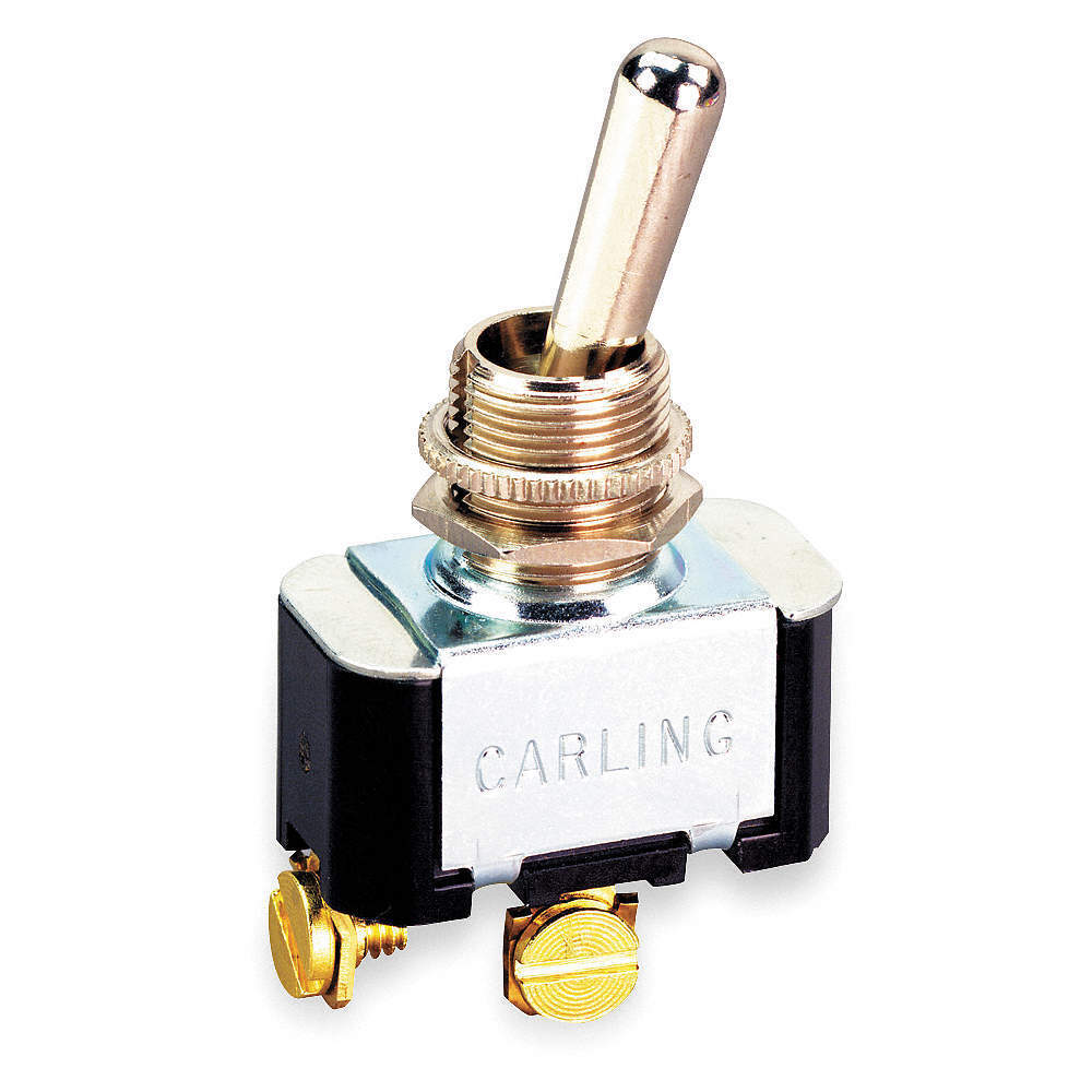 CARLING TECHNOLOGIES 2FA54-73 Toggle Switch,SPST,10A @ 250V,Screw