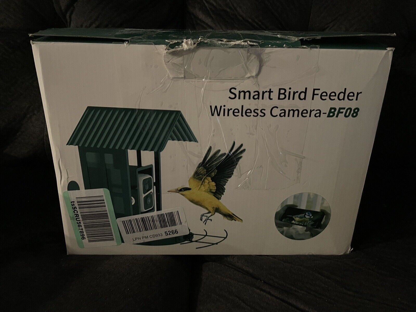 SOLIOM BF08 Smart HD Video Camera Bird Feeder Solar Panel & WiFi Connection
