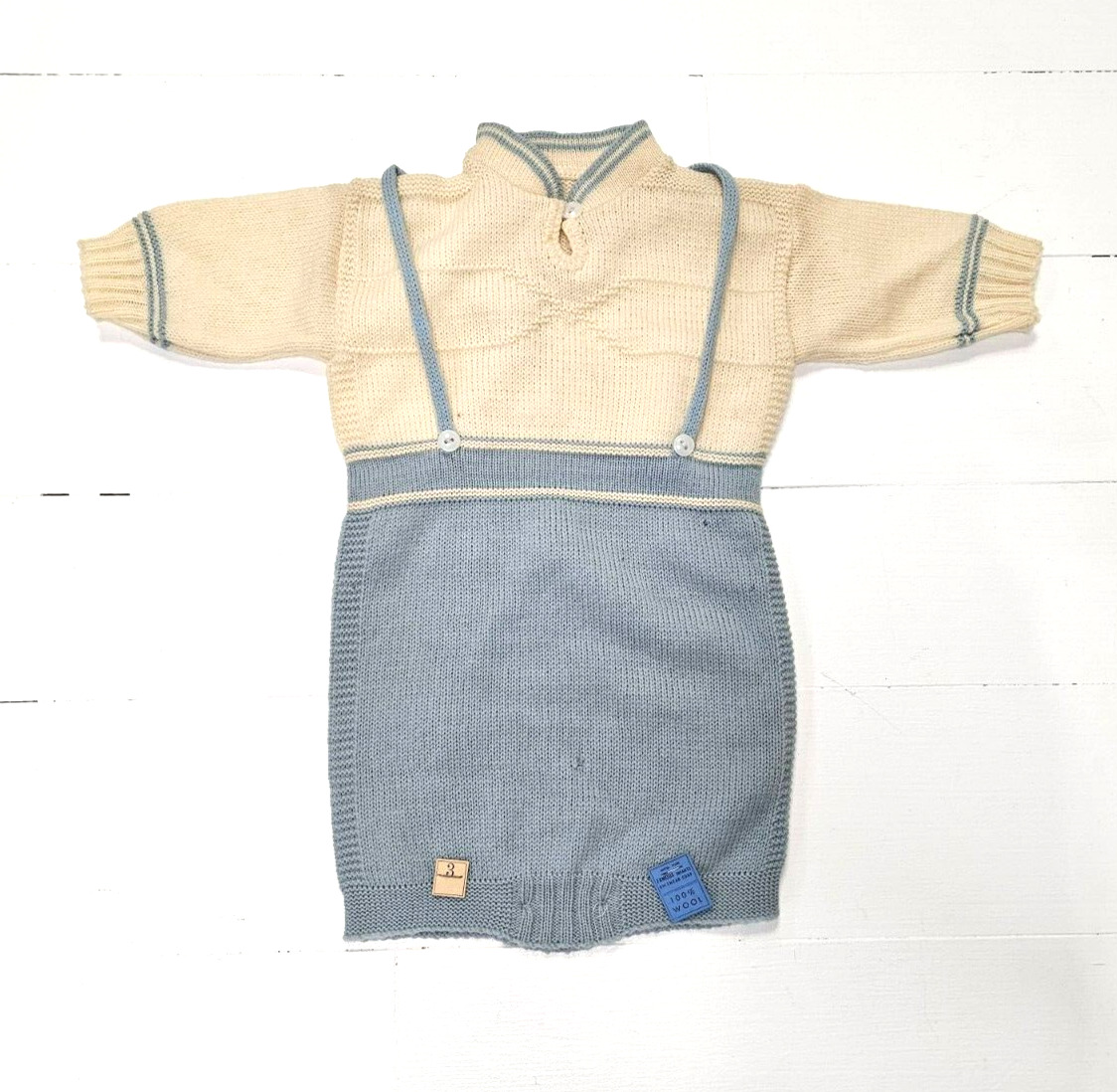 Vintage 1950\'s Baby Boy Wool Knitwear Clothing Outfit