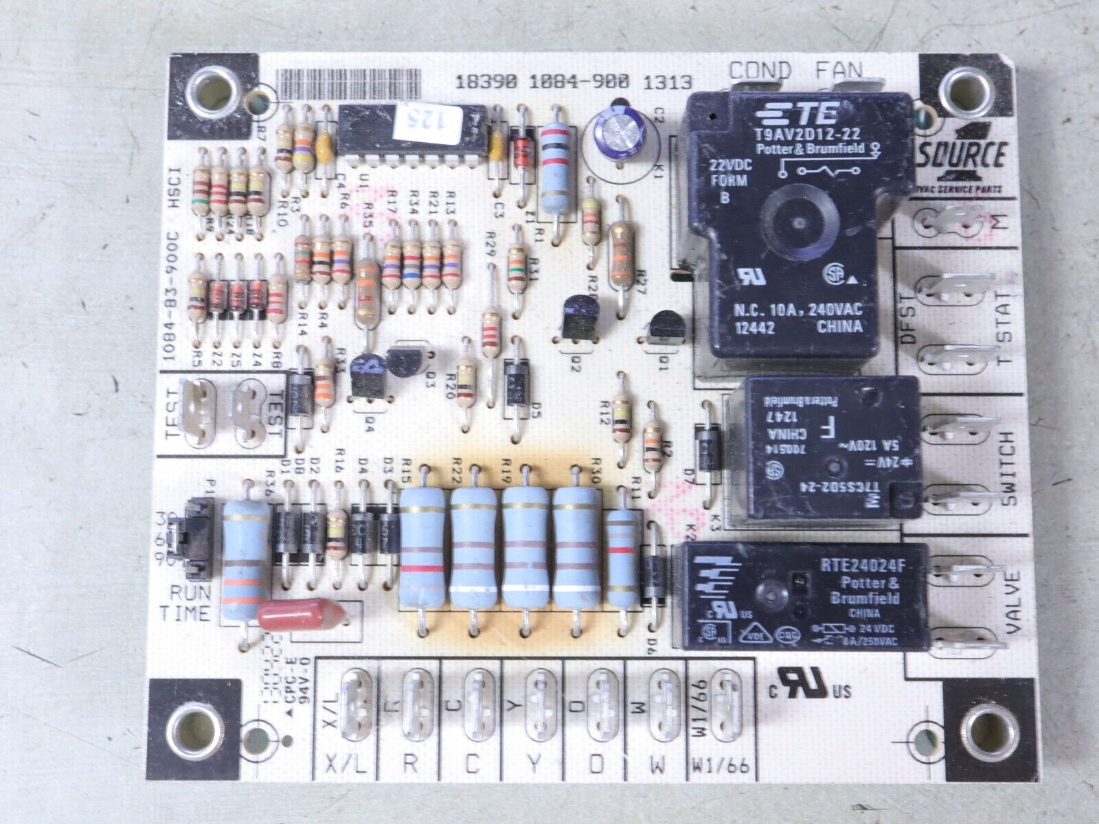 Coleman 1084-900 Heat Pump Defrost Circuit Board SOURCE 1 18390