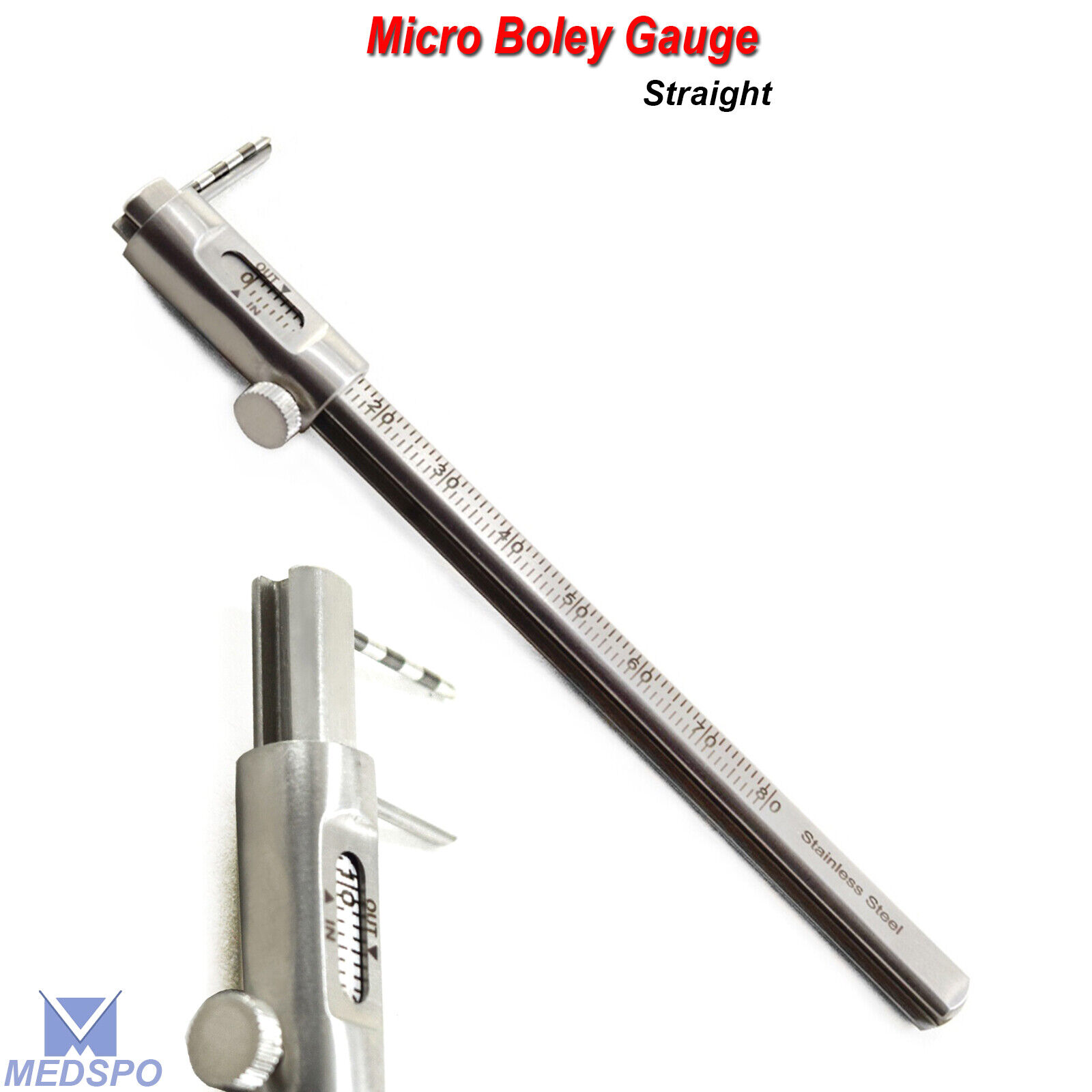 Micro Boley Gauge Straight Dental Ortho Teeth Thickness Measuring Instruments CE
