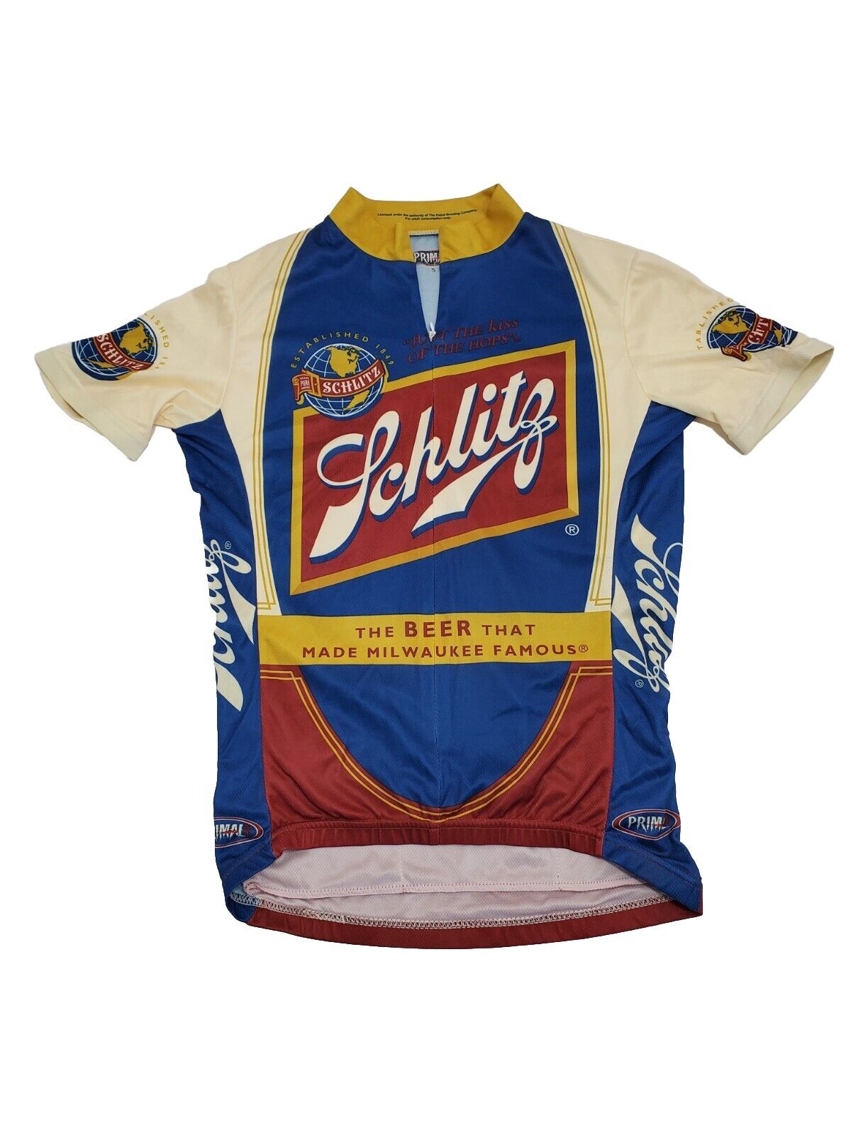 Primal Wear Schlitz Vintage Mens Cycling Jersey Small 