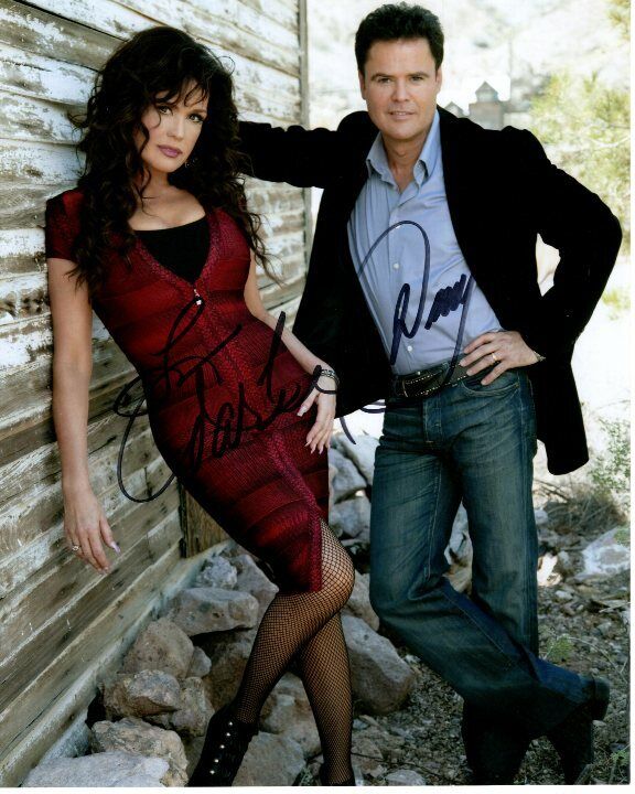 DONNY and MARIE OSMOND Signed 8x10 Photo w/ Hologram COA