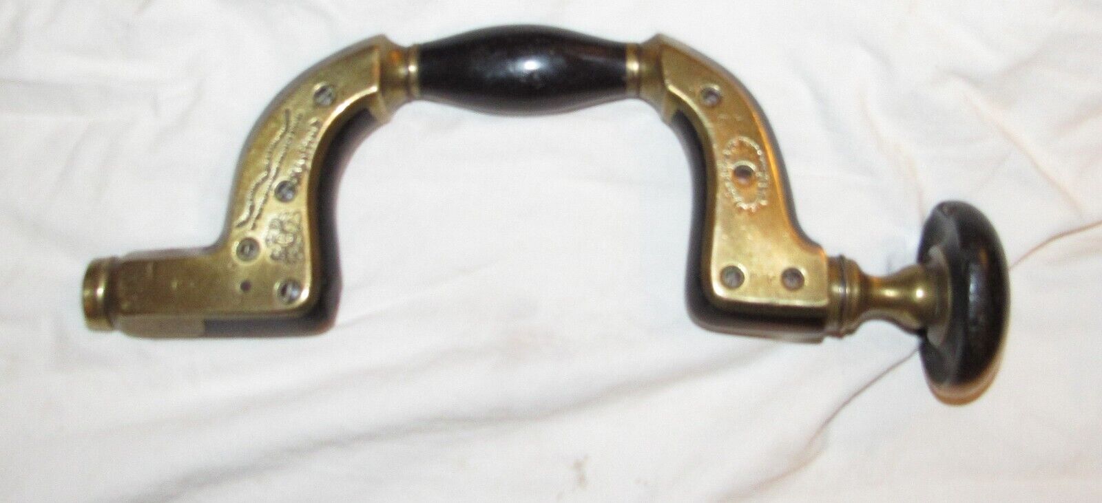 Marples ebony and brass ultimatum brace woodworking tool